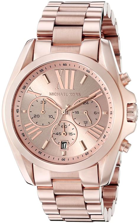 michael kors rose gold bradshaw watch|michael kors bradshaw chronograph watch.